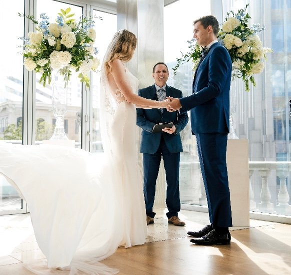 Carolyn Shepard Weddings and Events_bride-groom-white-florals